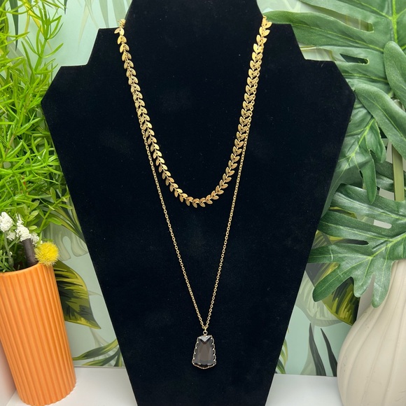 Elegant Large Glass Pendant Necklace - Boho Chic Trendy Necklace - Picture 4 of 8